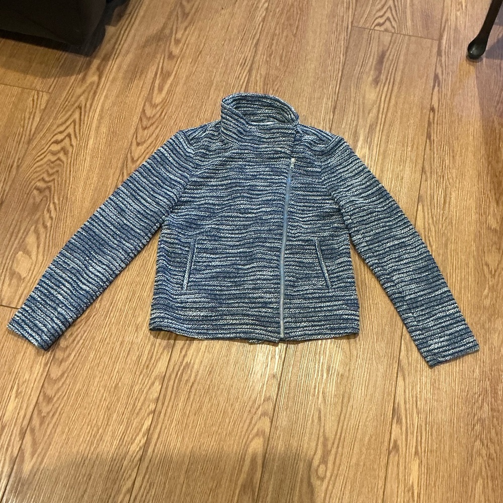 LOFT Blue Textured Blazer